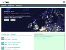 Tablet Screenshot of icoss.org